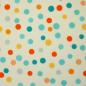 Preview: Baumwolldruck kleine Bunte Punkte auf Vanille Soto by Swafing